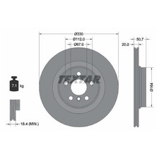 2x Bremsscheibe hinten für BMW 1-er F40 F70 2-er Gran F44 F74 X1 U11 X2 | 26240