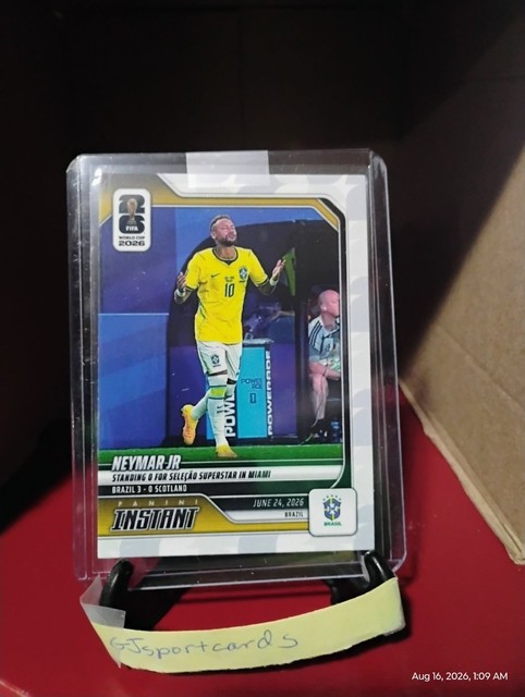 2026 Panini Instant FIFA World Cup #113 Neymar Jr. Brazil PR:1037 Ships ASAP
