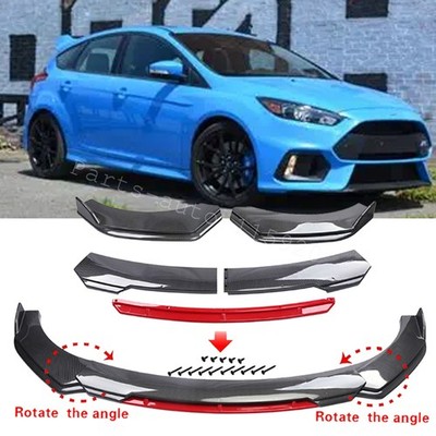 Carbon Fiber Style For Ford Focus Car Front Bumper Lip Spoiler Splitter Body Kit