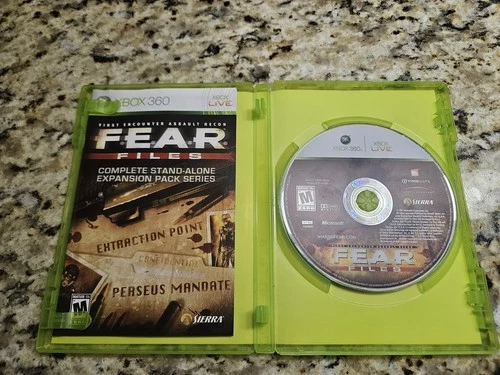 F.E.A.R. Files Expansion Pack Series (Microsoft Xbox 360, 2007)  CIB