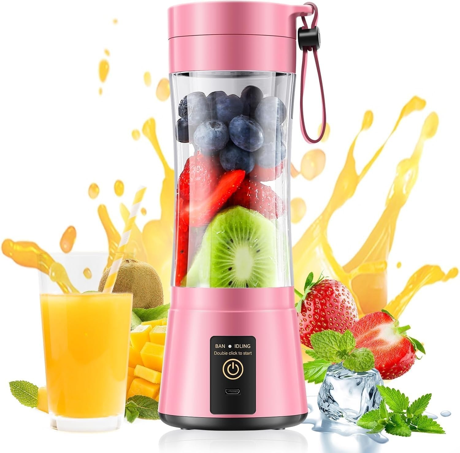 Portable Blender Wireless Personal Size Smoothie Juicer USB 