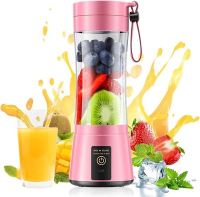 Portable Blender Wireless Personal Size Smoothie Juicer USB Rechargeable BPA Fre