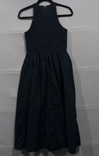 Madewell Midi Dress Womens Small Black Selena Spring Casual Minimalist Party