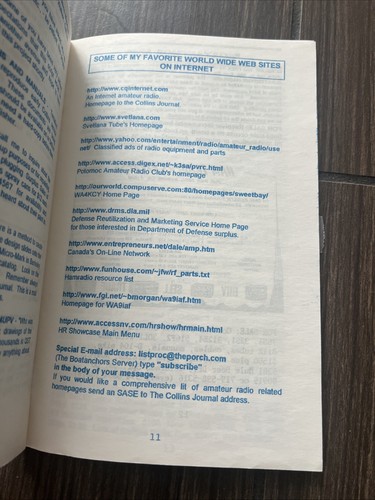 Vintage Collins Journal Radio Magazine Tom 3 Wydanie 1 - Zdjęcie 5 z 8