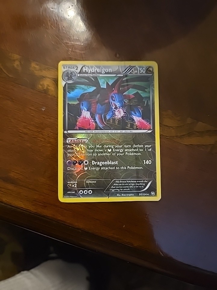 Pokemon - Hydreigon - Reverse Holo - 97/124 Dragons Exalted - Near Mint