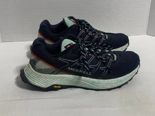 Merrell Women's 7 Moab Flight J066816 Blue Running Hiking Trail Shoes Sneakers