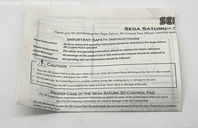 Nights Into Dreams with 3D Control Pad Controller for Sega Saturn IOB 1996