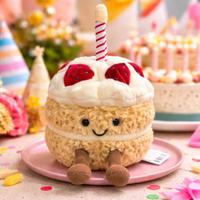 Amuseables Strawberry Birthday Cake Plush Toys Doll Kids Birthday Gift 
