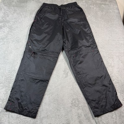 VINTAGE Umbro Track Pants Mens Large Black Relaxed Fit Nylon Windbreaker Futbol