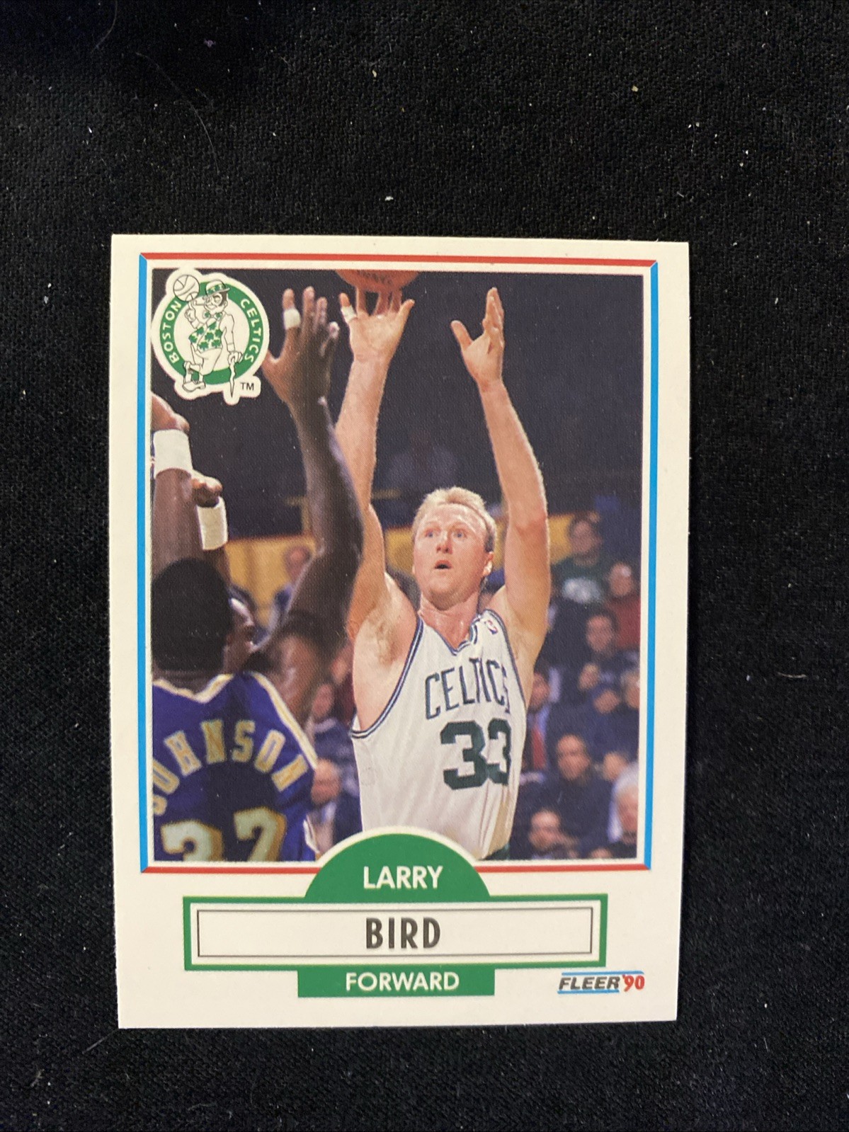 1990 Fleer Basketball  #8 Larry Bird Boston Celtics - NICE CARD!!