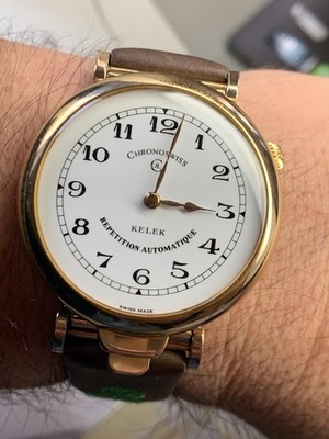 CHRONOSWISS KELEK REPETITION 5 Minutes HERREN UHR  VERGOLDET CH8735