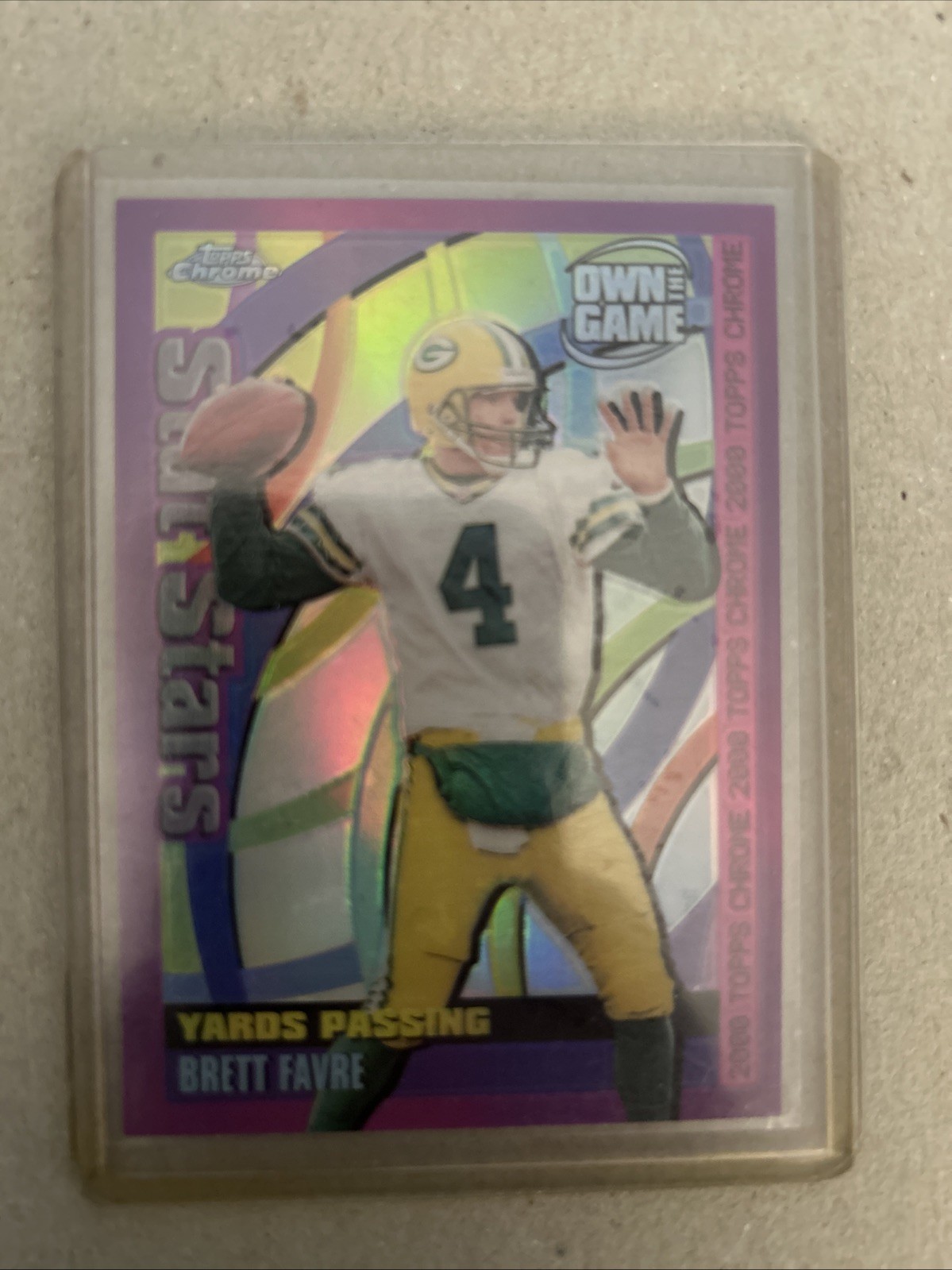 2000 Topps Chrome #OTG4 Brett Favre Own the Game Refractor card