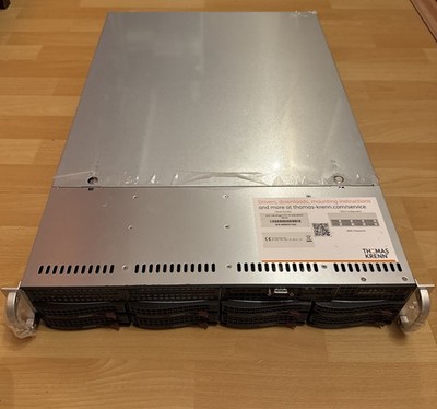 Supermicro CSE-825 2U Chassis 8x 3.5'' BPN-SAS3-825TQ PWS605P-1H 80Plus Platinum