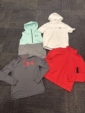 Under Armour Boys Youth Large Long Sleeve Shirts And Black Leggings Lot Of 6