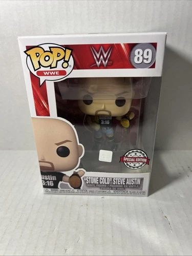 Funko Pop! WWE Stone Cold Steve Austin 7/11 Special Edition #89 With Protector