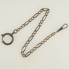 RAR Antique Niello Silver Chain Pocket Watch for Men's fusee repeater tourbillon