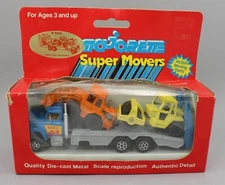1:64 Majorette *SUPER MOVERS* #3032 Heavy Duty Transporter w/Loader & Roller NIB