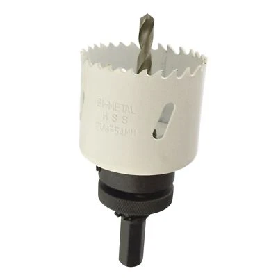 54mm HSS Hole Saw Holesaw Bi-Metal Blade Cutter Drill And Drill Adaptor Arbor