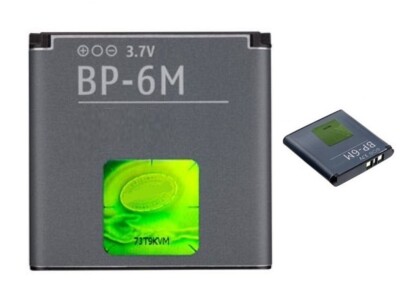 Power Handy Akku BP-6M für NOKIA 6151, 6233, 6288, N73 N77 N81 N93 Batterie Neu