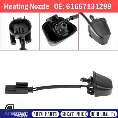 Windshield Wiper Nozzle Spray Jet Heated for BMW E90 E91 E92 E93 61667131299
