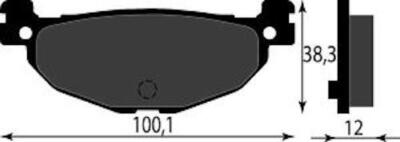 Bremsbeläge hinten Yamaha Cp 250 Maxam Morphus 250 2005 2006 2007 2008
