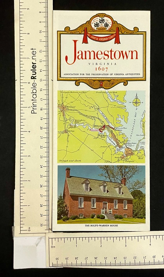 1960s Jamestown VA English Settlement Vintage Colonial Tourist Travel 1960s Jamestown VA English Settlement Vintage Colonial Tourist Travel