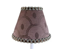 Brown w/Spa-blue Chandelier Shades, 5" Mini Lamp Sconce Shade