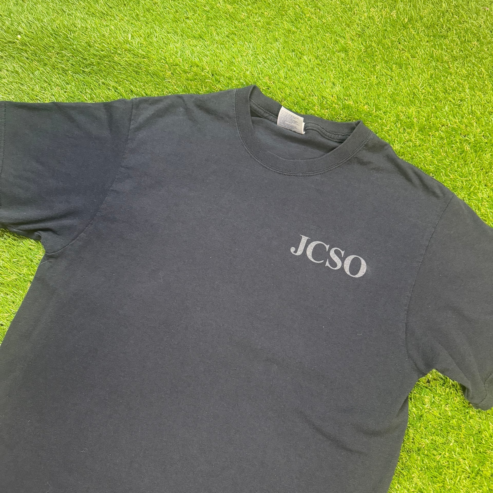 ALTRA T shirt Port and Company nera manica corta con girocollo classico medio