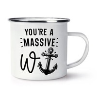 You're Ein Massiv W Anker Emaille Becher Tasse Sohn Papa Sarcastic Rude Boss
