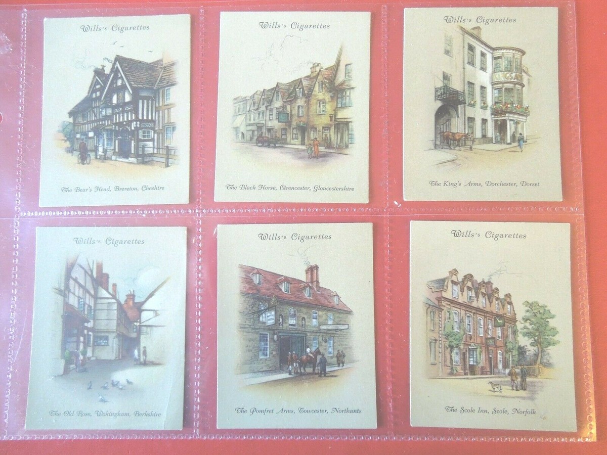 1939 Wills OLD INNS vintage pubs 2nd series set 40 cards Tobacco Cigarette 