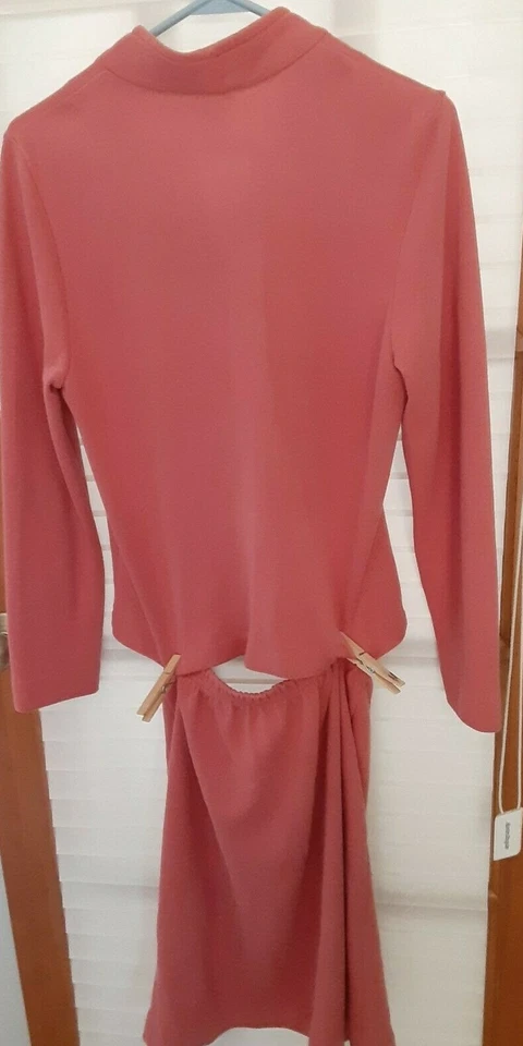 Weekenders Marca Mujer Ropa Talla Pequeña Naranja Suéter Punto 2 Piezas Falda Conjunto Foto 3 de 4