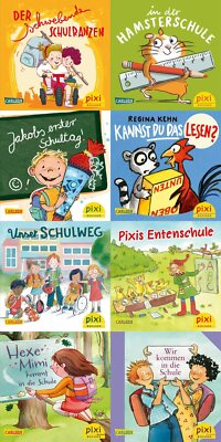 8 Hefte aus Pixi Serie 283 Geschichten für die Schultüte  RARITÄT + BONUS