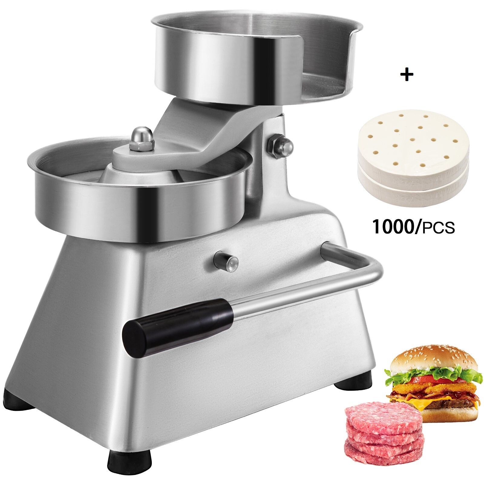 Presse à hamburger 100mm en inox machine manuelle pour steak haché maison