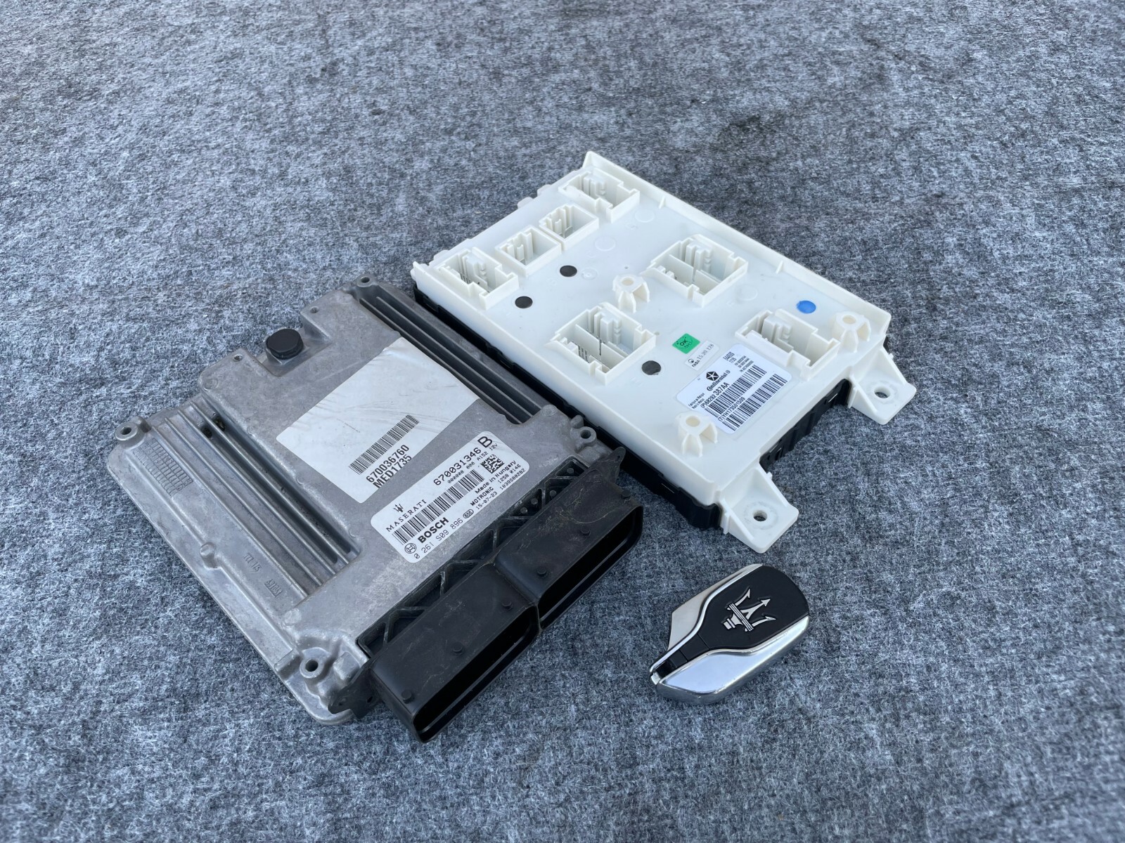 RWD ENGINE COMPUTER KEY/IGNITION/ECU SET 30K 14-17 MASERATI GHIBLI S 3.0L