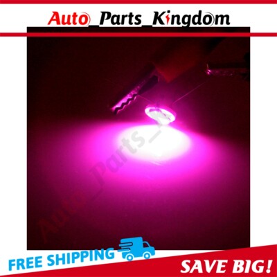 50x Gauge Purple 3SMD 3014 Led Lights Bulb For GM Automatic Heater Control Lamp