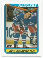 JOHN OGRODNICK 1990-91 TOPPS CARD MINT CONDITION