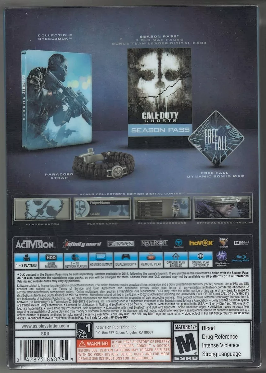 Call Of Duty: Ghosts Digital Hardened Edition on PS4 — price