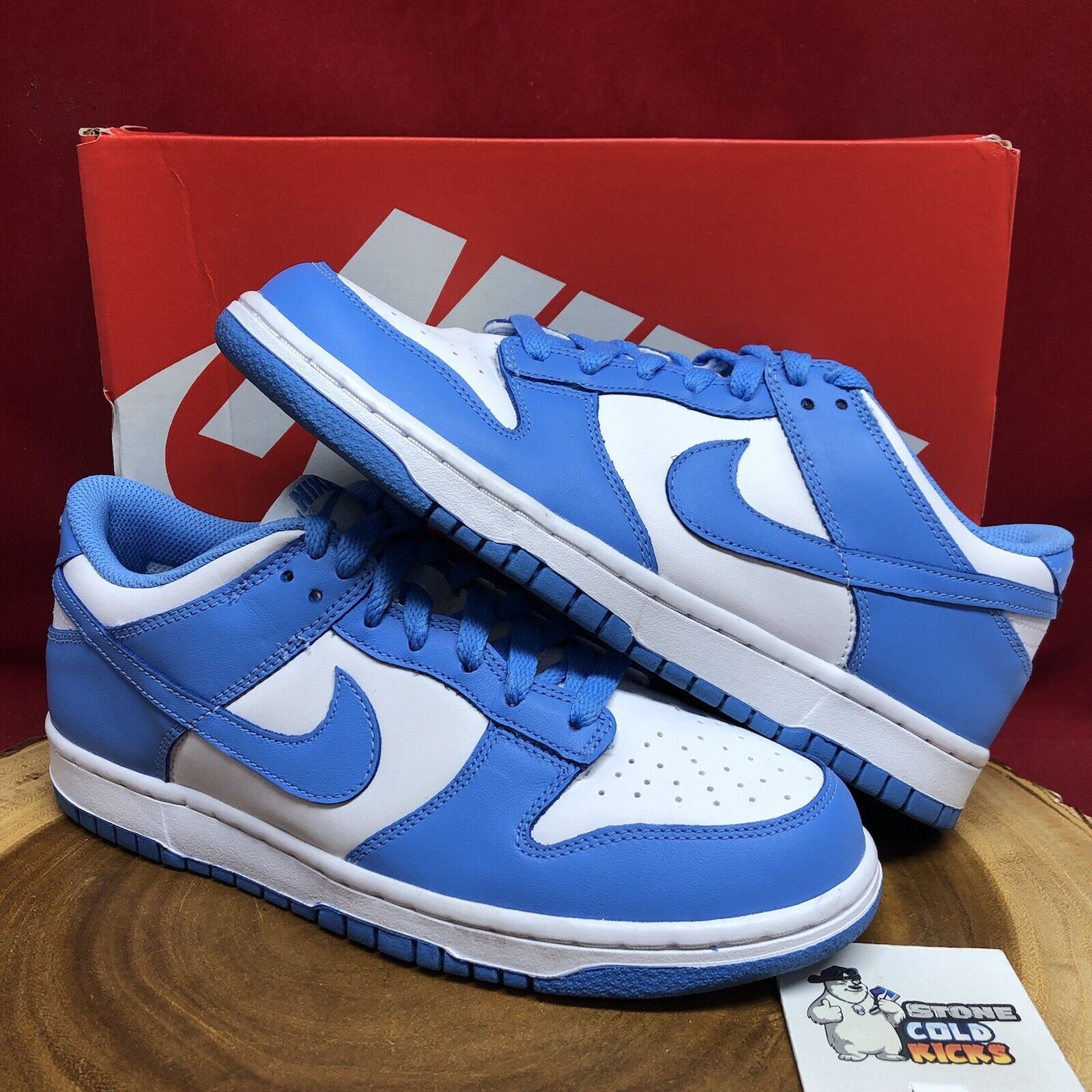 Nike Dunk Low University Blue UNC GS CW1590-103 Size … - Gem