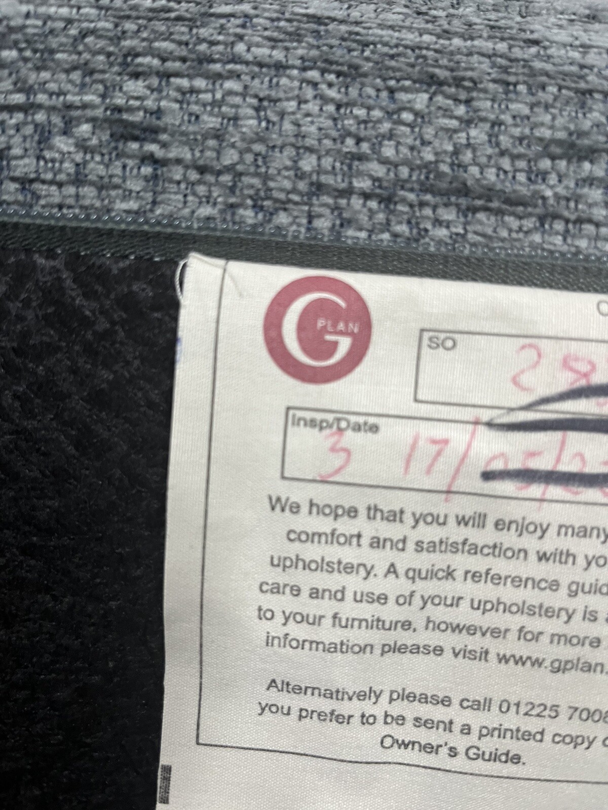 Furniture Village G Plan Burford Designer Dark Grey Fabric Static 3