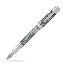 Laban New Abalone with Shiny Chrome Trim - Fountain Pen - Fine  NEW LMP-F101-F