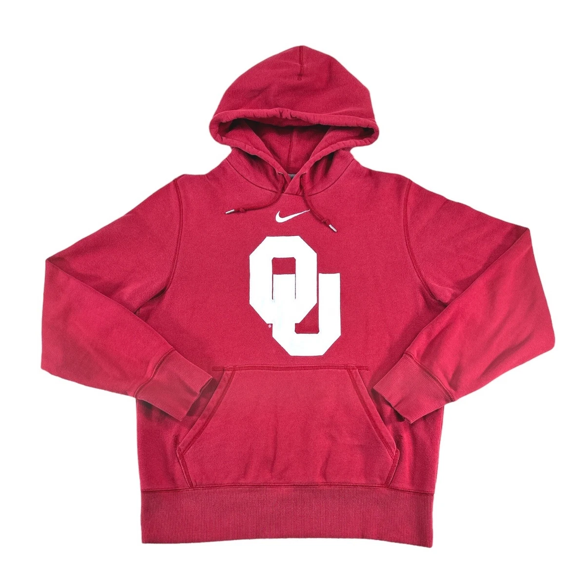 Nike OU Oklahoma Sooners Hoodie Sweatshirt Embroidered Center