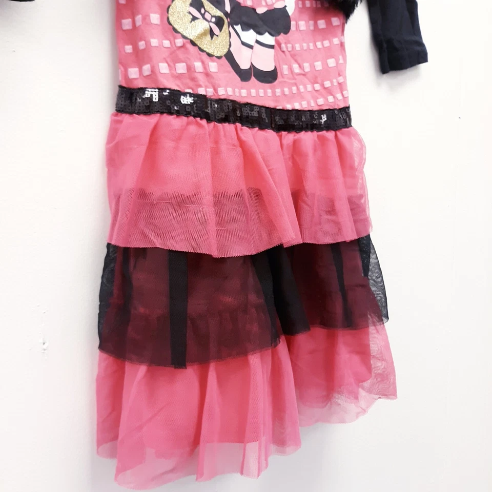 Hello Kitty M (7/8) Rosa/Negro Algodón Poliéster Rayas Manga 3/4 con Piel Sintética Foto 3 de 4