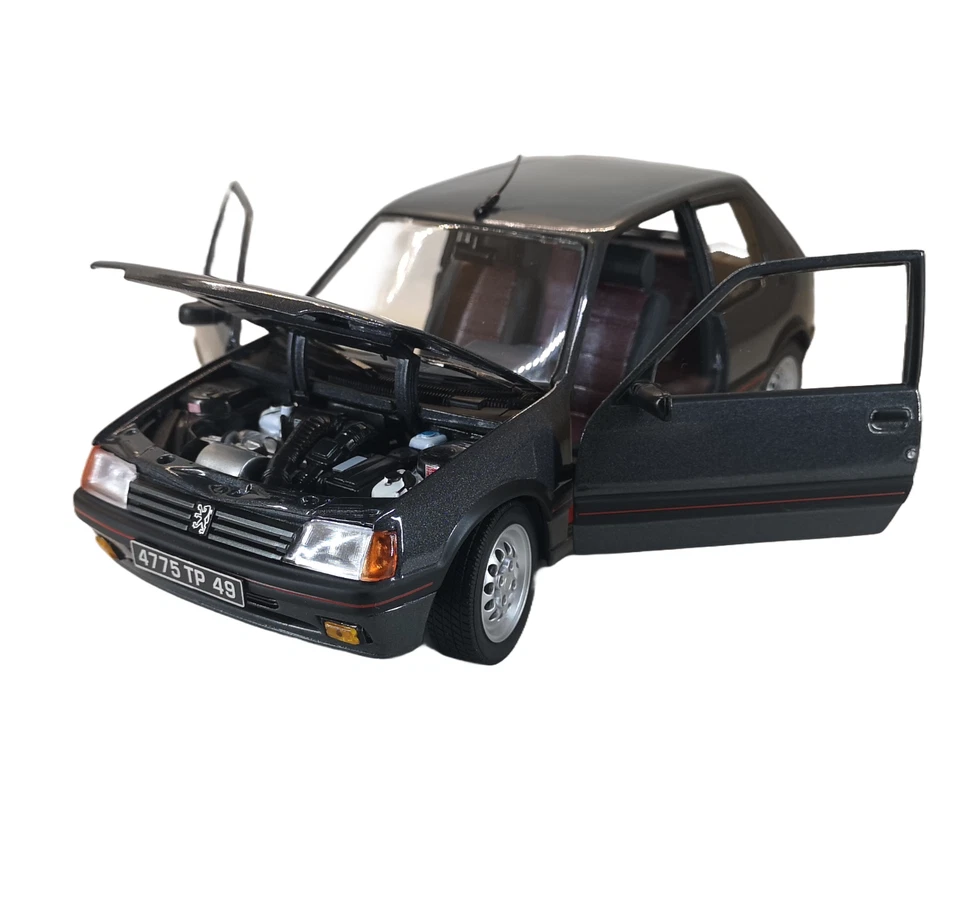 modellino auto 1:18 Peugeot 205 1.6 gti del 1988 macchinina diecast della norev - Immagine 3 di 4