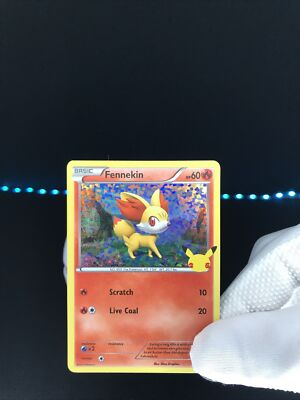 Fennekin Holo 14/25 Pokemon 25th Anniversary McDonalds Promo Card 2021 PF