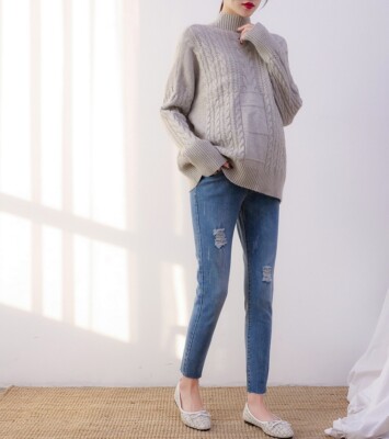 SLIM JEANS JEGGINGS MATERNITY UNDER BUMP STRETCHY