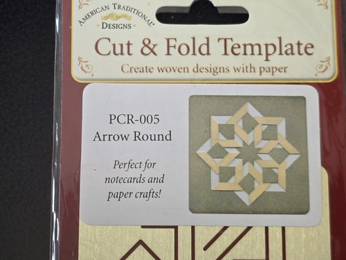 New! American Traditional Cut & Fold Templates LARGE ARROW & ARROW ROUND - Picture 5 of 6