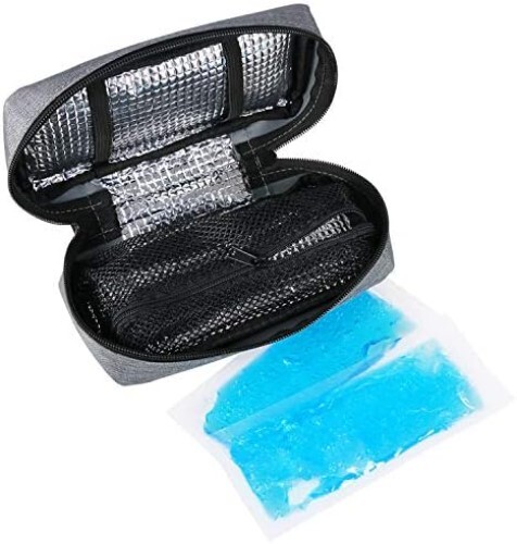 Insulin Cooling Travel Case, Portable Diabetic Supplies Organizer with Ice Packs - Picture 6 of 6