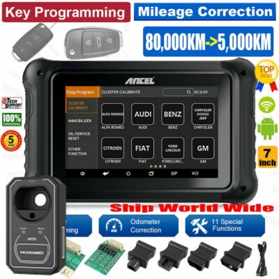 ANCEL DP500 Mileage Odometer Correction Diagnostic OBD2 Ke~y P~ogramming Scanner