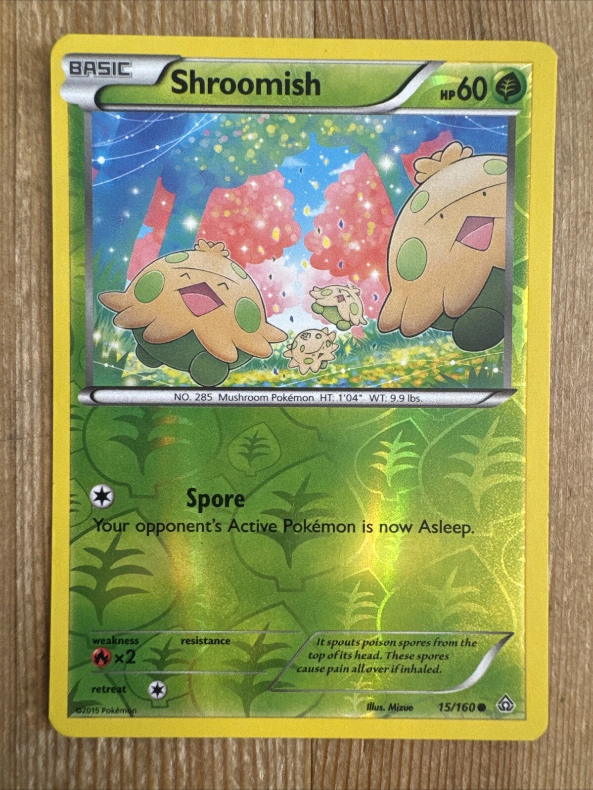 Shroomish (Primal Clash 15/160) - Common (Reverse Foil) LP