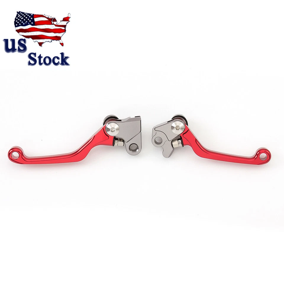 Palancas de embrague de freno CNC Dirtbike para Honda CRF150F CRF230F 2003-2016 2017 rojo EE. UU. Foto 4 de 4